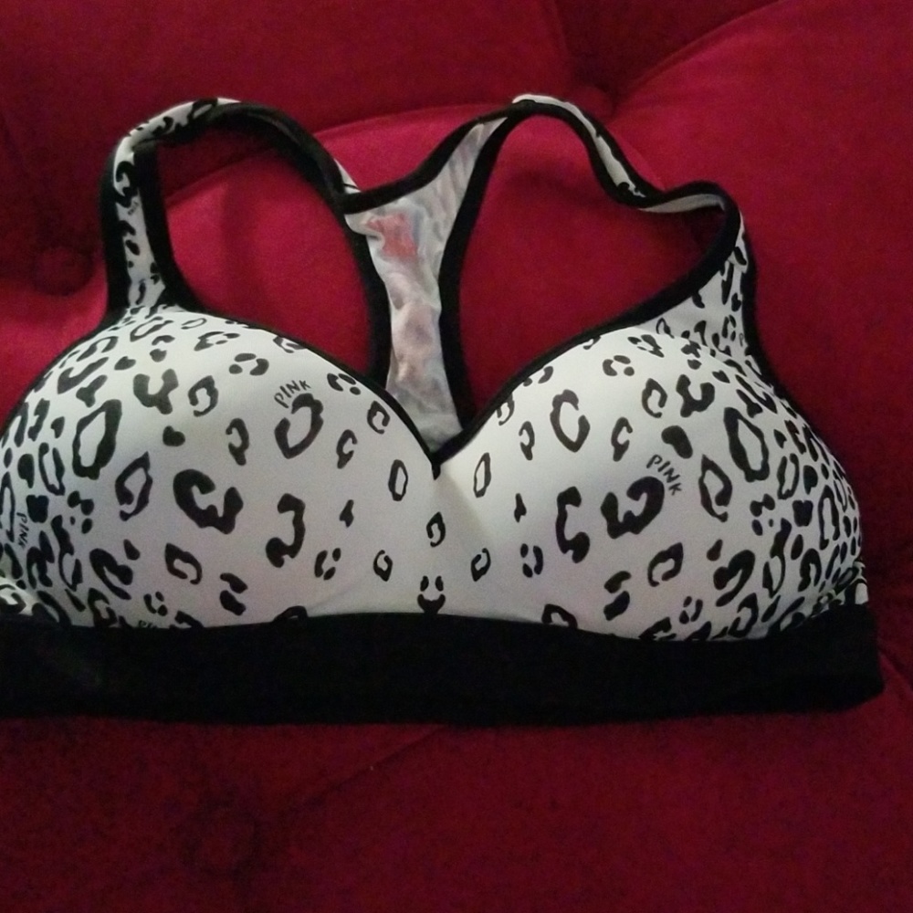 Pink victorias secret yoga bra